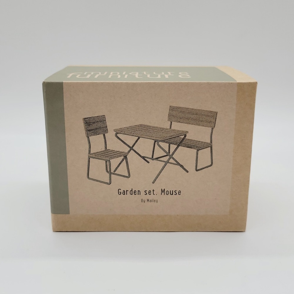 NEW Maileg Miniature Furniture Garden Set for Mouse 11-2007-00